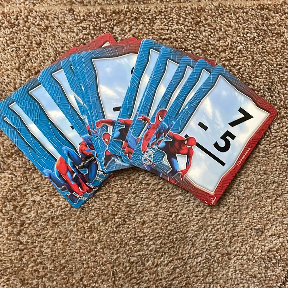 Marvel addition and subtraction cards